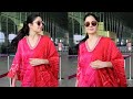 Katrina Kaif Looks Beautiful In Pink Salwar Suit Spotted At Mumbai Airport