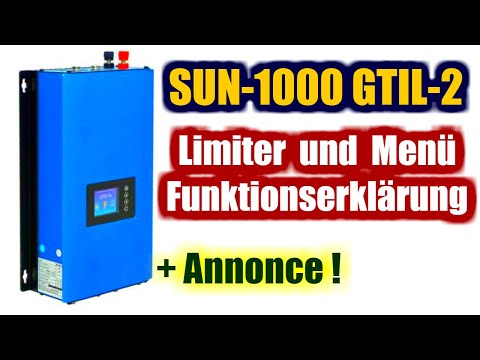 SUN-1000 inverter with limiter and memory explanation solar system, balcony power plant with powe...