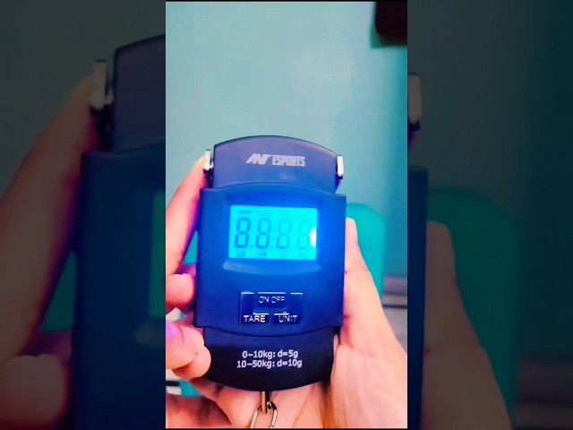 Vídeo relacionado con Ant Esports AELS020 Portable Digital Weighing Scale | 50KG Max Capacity | Auto On/Off Feature | Overload Indicator | Low Battery Warning | LED Backlit Display | Durable Strap and Stainless Steel Hook