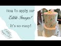 Applying An Edible Image Icing Sheet From Edible Sugar Art