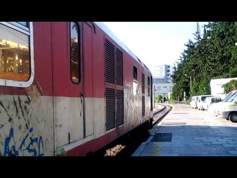 Ose train 1510 arrive at Athens station