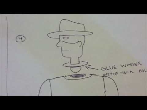 Reattaching/repairing a vintage action figure's head - MIKE PLAYS WITH TOYS #91