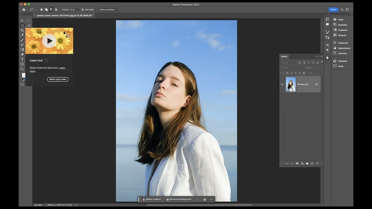 How to add sunglasses using AI - Adobe Photoshop