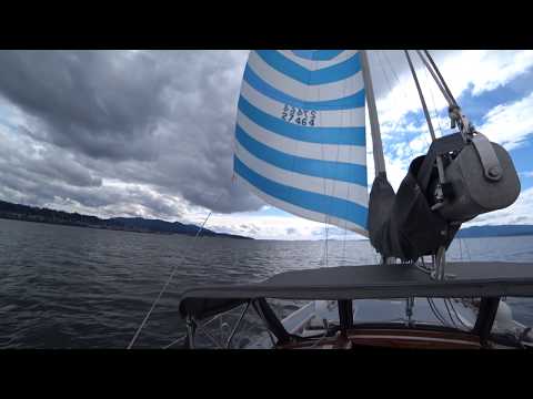 Bellingham Bay 4 April 2020 Catalina 36 simply sailing COVID-19 times, cruising downwind upwind safe