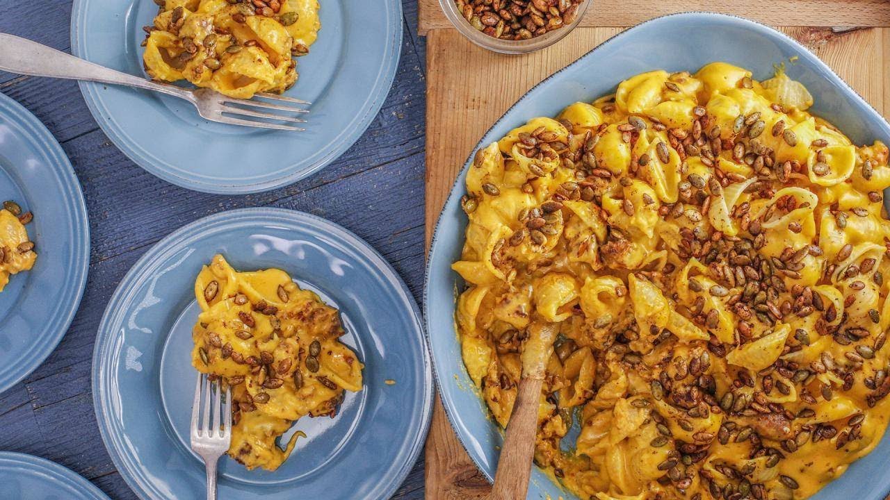 How to Make Quick Pumpkin Mac & Cheese with Spiced Pepitas by Rachael
