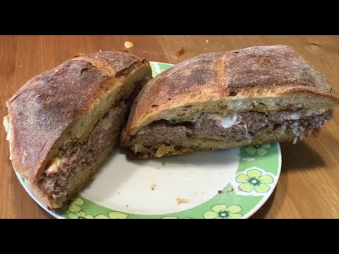 IN CUCINA COL BANANA - PANINO CON INVOLTINI E MELANZANE FRITTE