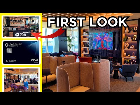 Visitei o *NOVO* Chase Sapphire Lounge | Tour completo
