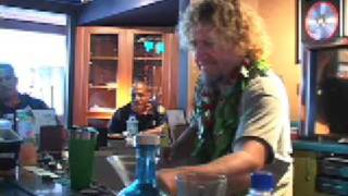 Sammy Hagar makes a Wabo Rita at the Grand Opening of Sammys Beach Bar and Grill Maui