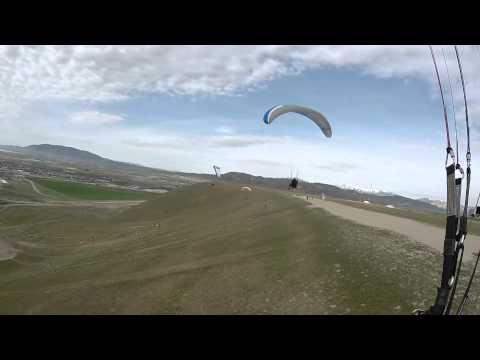 Ani -age 6- on her first paragliding flight.  Video from the air!