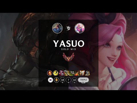 Yasuo Mid vs Seraphine - KR Grandmaster Patch 12.7