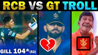 RCB VS GT IPL TROLL 2023 | RCB ELIMINATED - TODAY TRENDING