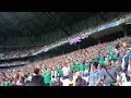 Northern Ireland Fans Singing Sweet Caroline GAWA Euro 2016 Lyon