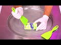 ASMR Fanta Green Apple Ice Cream Rolls How To Make Green Fanta Ice Cream With Apple Flavor