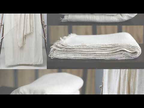 Hand Loomed Slub Cotton Dress Making Home Decor Fabric
