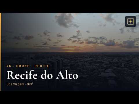 Pôr do Sol em Boa Viagem - Recife 🇧🇷 | Vista Aérea 360° de Drone em 4K