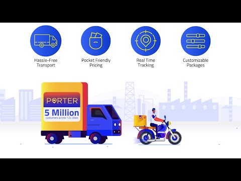 Animated video ad for Porter - Say goodbye to unreliable logistics partners