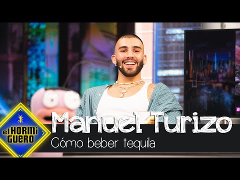Manuel Turizo enseña a Pablo Motos la técnica correcta para beber tequila - El Hormiguero