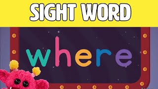 WHERE - Let's Learn the Sight Word WHERE with Hubble the Alien! | Nimalz Kidz! Songs and Fun!