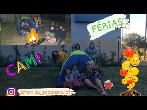 Acampando no quintal de casa 🏠....