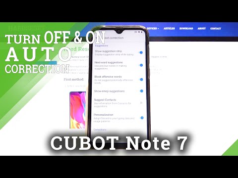 How to Manage Auto Correction in CUBOT Note 7 – Dictionary Settings