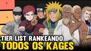 TIER LIST RANKEANDO TODOS OS KAGES DE NARUTO