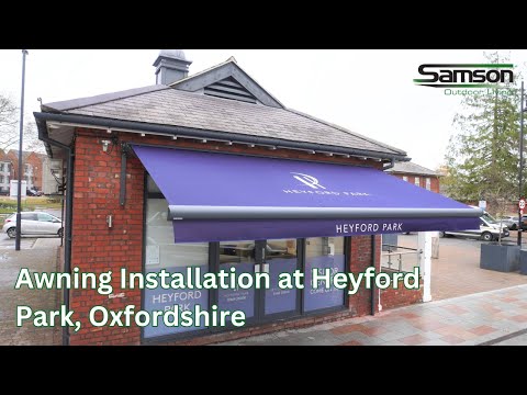 Samson Awning Installation for Heyford Park - Samson Outdoor Living #commercial #awnings