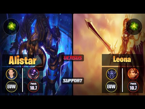 YellOwStaR ALISTAR (Support) [Aftershock] VS LEONA - Diamond EUW Patch 10.7