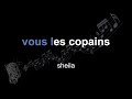 Sheila Vous Les Copains Lyrics Paroles Letra