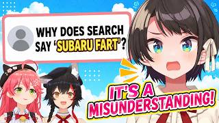 Subaru Explains Her “Fart” Search Suggestion… Then Miko and  Mio Join In [EN Sub]