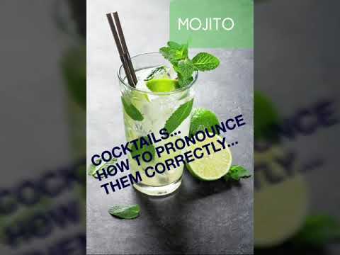 How to pronounce FAMOUS COCKTAILS correctly    #cocktails #howtopronounce