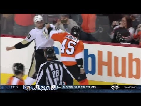 Robert Bortuzzo vs Kris Newbury Oct 17, 2013
