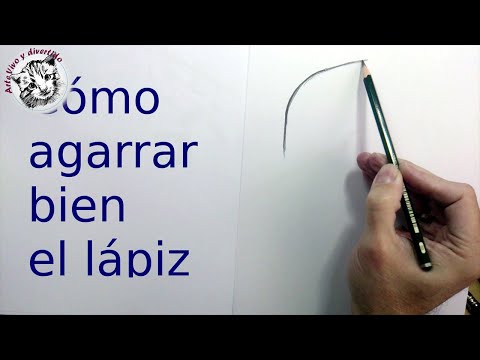 Como agarrar bien el lápiz, cómo difuminar y cómo borrar: Técnicas de dibujo básicas