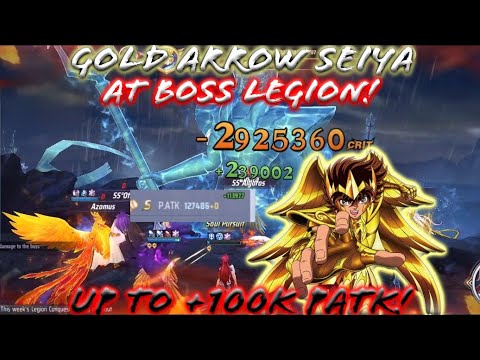 Saint Seiya: Awakening (KOTZ) - Try Gold Arrow Seiya at Legion Boss! 100k++ Park!