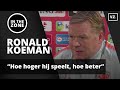 Ronald Koeman over Memphis Depay: 'Hoe hoger hij speelt, hoe beter'