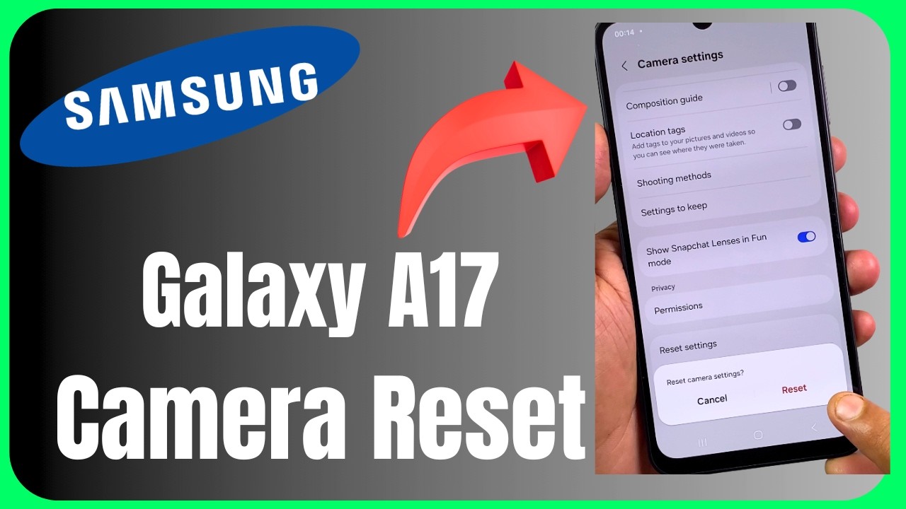 📸 Camera Not Working? Reset Samsung Galaxy A17 Settings 😱📱