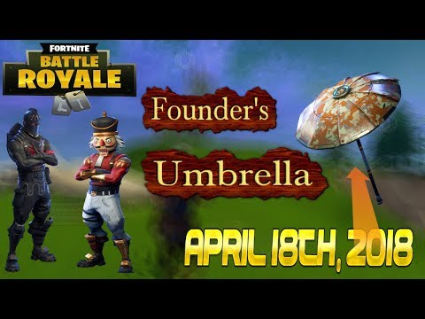 Randomly Getting Ultra Rare Founders Umbrella!! Fortnite Battle Royale