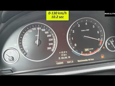 BMW 535i GT Acceleration 0-100 km/h & 0-150 km/h WET