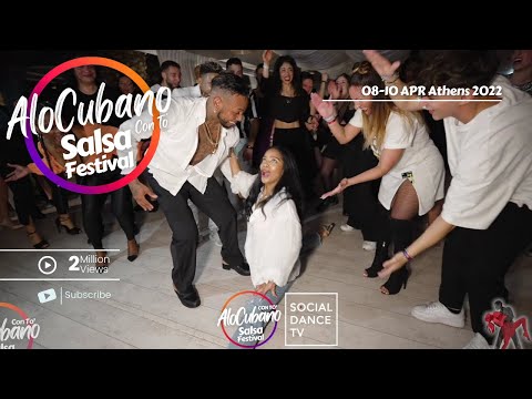 YOYO FLOW, YANET FUENTES, BARBARA JIMENEZ AloCubano Salsa Festival Cuban Animation GREECE APR 2022