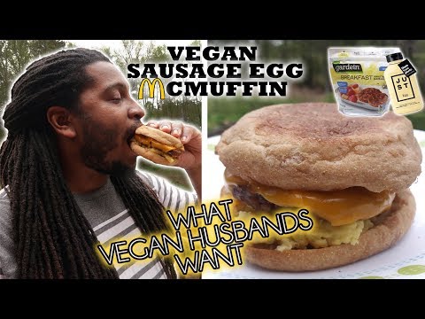 HOW TO MAKE A VEGAN SAUSAGE EGG MCMUFFIN + Nutrition Food Scale Review