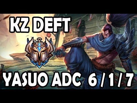 KZ Deft YASUO ADC vs LUCIAN ⭐ Ranked Challenger Korea