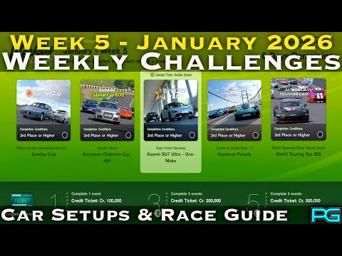 Gran Turismo 7 | Weekly Challenges Guide | January Week 5 2026
