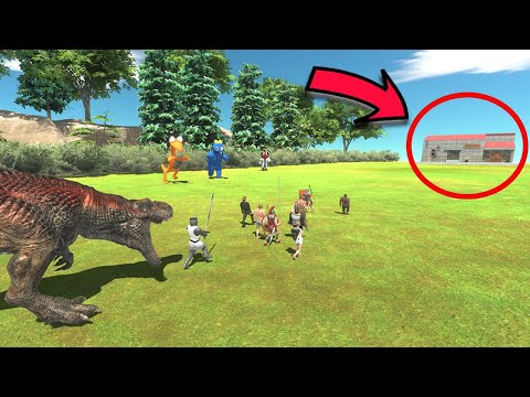 [ The Safehouse ] Humans Run Away from Monster to the House - Animal Revolt Battle Simulator