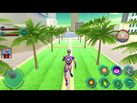 Flying Captain Robot Superhero | Superhero Captain Robot Flying Newyork City #2 - Android GamePlay