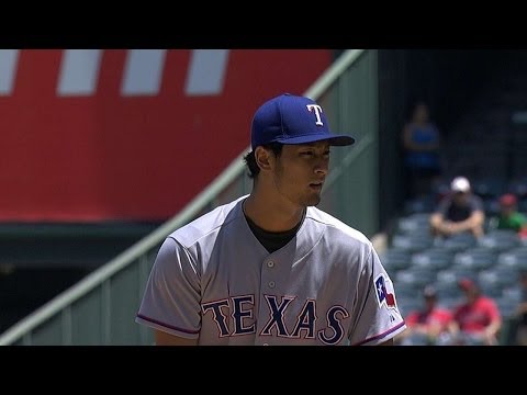 Darvish Solid Over 6 1 3 Whiffs Nine Angels