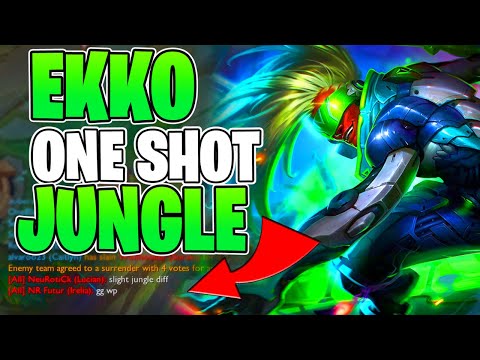 ONE SHOT EVERYONE WITH EKKO JUNGLE - Ekko jungle s12