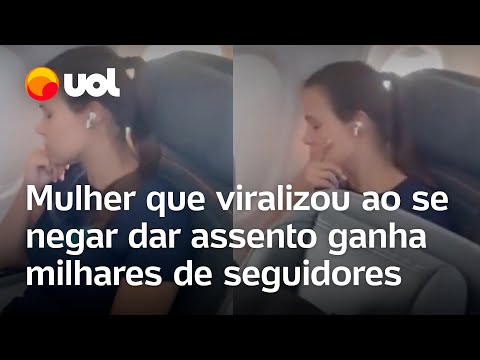Mulher que não deu assento na janela para criança em avião ganha mais de 900 mil seguidores em 1 dia