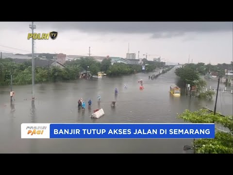 BANJIR TUTUP AKSES JALAN DI SEMARANG