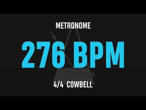 276 BPM 4/4 - Best Metronome (Cowbell)