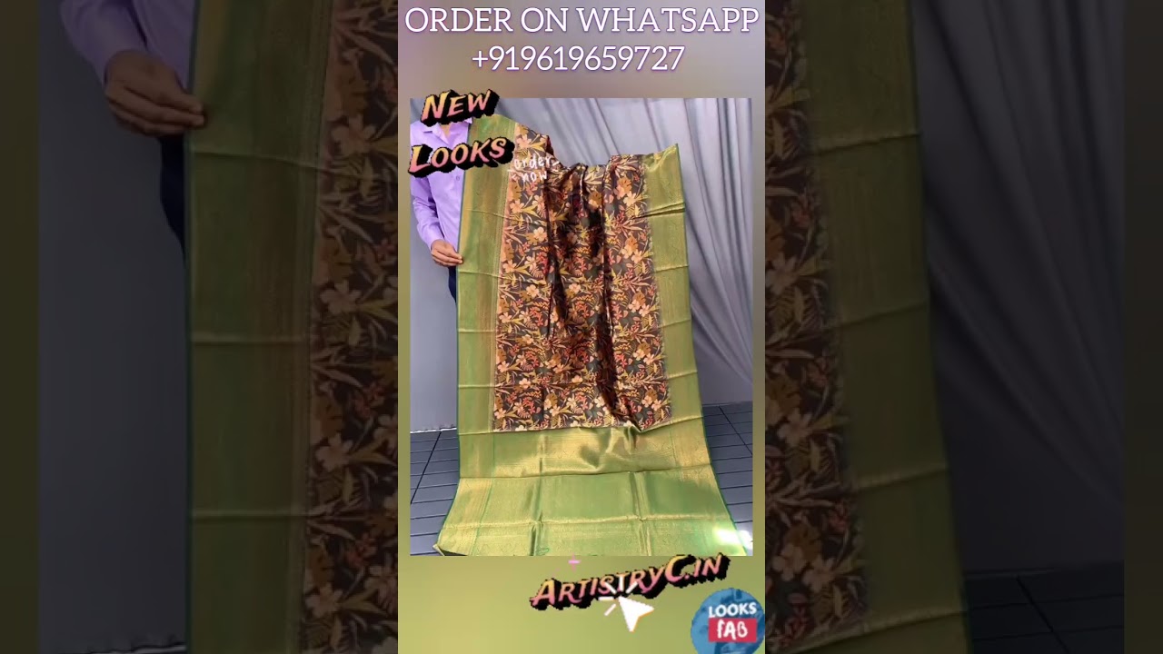 Best Kanchi Pattu Silk Saree Under ₹960? Shop Akshara Inspired Digital Print Saree 2025! WhatsApp +919619659727