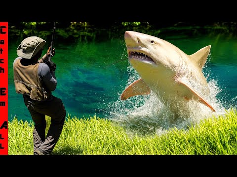 We FINALLY CAUGHT the WHITE POND SHARK! **a Whole Year Later**